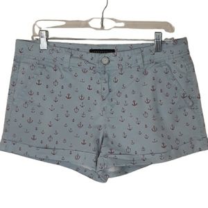 Aeropostale women's anchors, nautical, boat shorts, 10